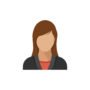 Avatar profile icon in flat style. Female user profile vector illustration on isolated background. Women profile sign business concept.